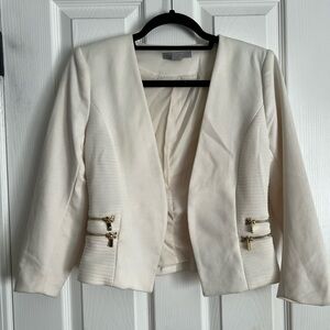 H&M cream blazer